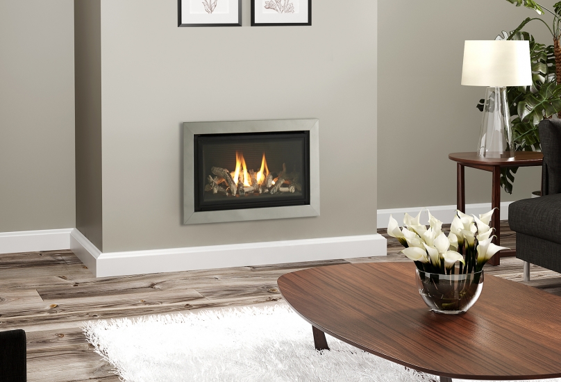 Gas Fire for Wall or fitting in a fireplace