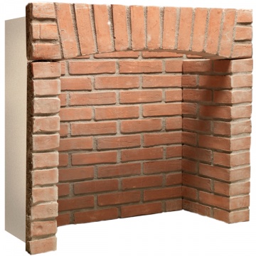 Rustic Brick Fireplace Chamber 