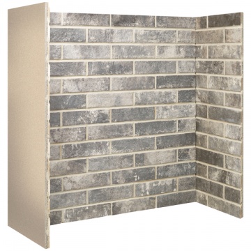 Grey Ceramic Brick Tile Chamber